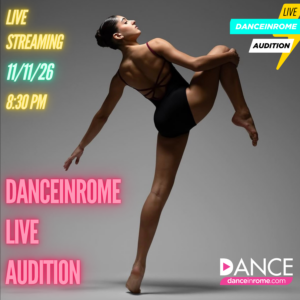 DANCEINROME LIVE AUDITION NOVEMBRE- SINGOLO