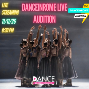 DANCEINROME LIVE AUDITION NOVEMBRE- GRUPPO